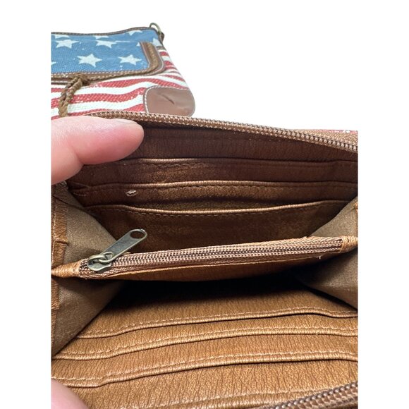 Rue 21 Americana Crossbody Bag with Matching Wristlet Wallet - Picture 14 of 15